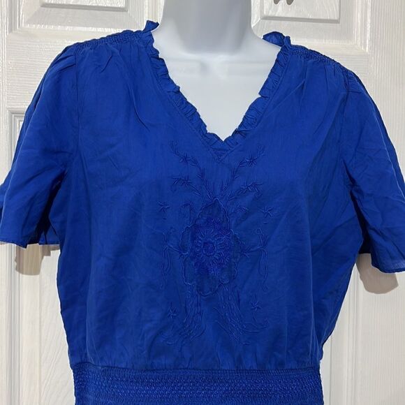 NWT Lauren Ralph Lauren Women's Ruffle Trimmed Dress Size 8 - Picture 5 of 16